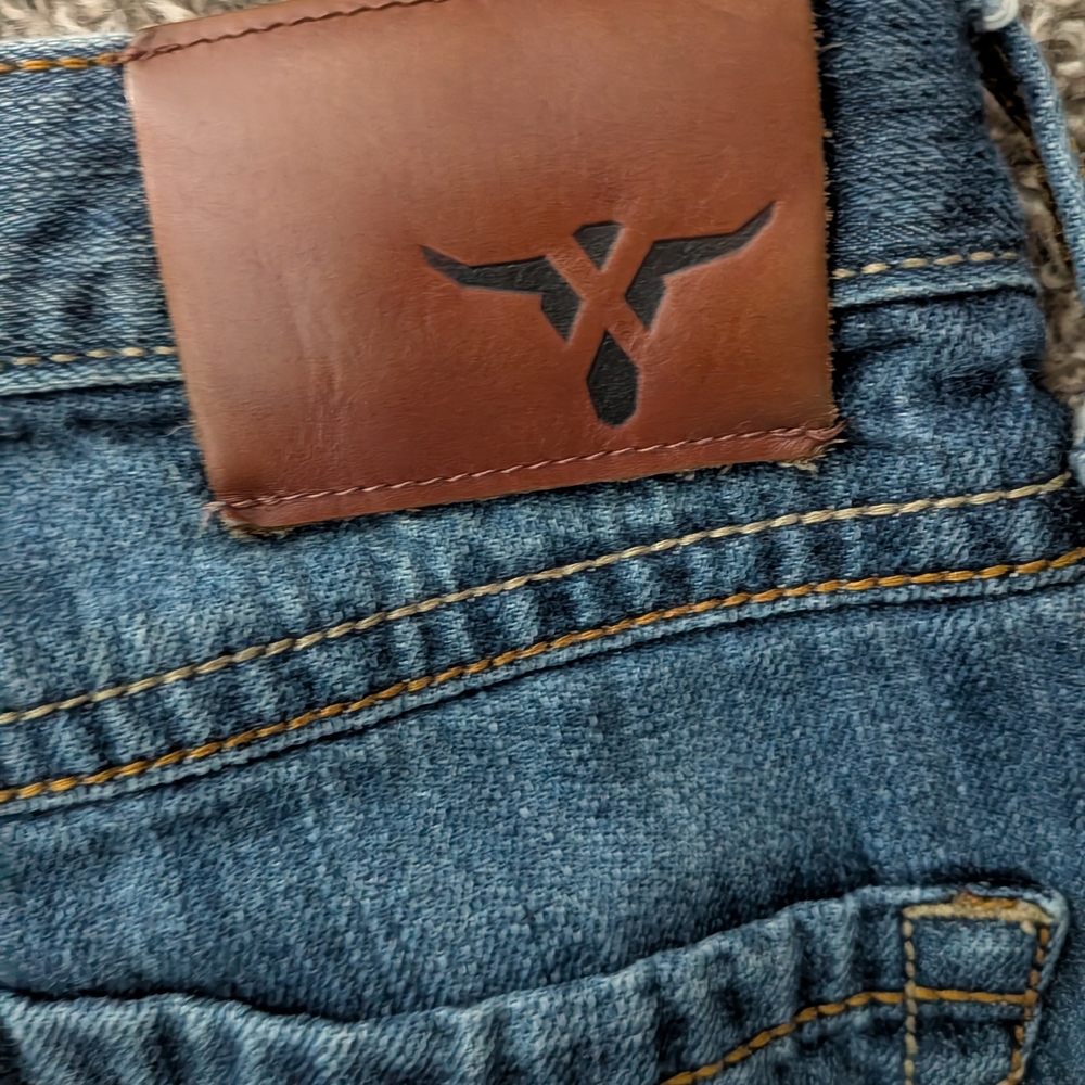 Wrangler 20X Men's Dark Blue Bootcut Jeans 30x29 - Picture 6 of 8